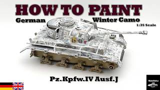 How to Paint German Winter Camo | [Part 2] | Panzer IV Ausf. J | 1:35 | ModelSoldat