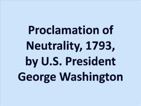 Neutrality Proclamatio...