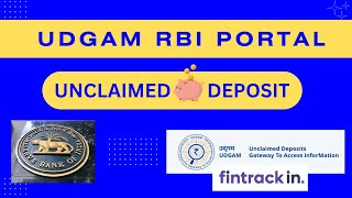 RBI'S UDGAM Portal : How to find or serch unclaimed deposit, how to use udgam portal #mustwatch screenshot 1