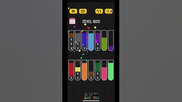 Water Sort puzzle level 1037 | AYU Gamester #shorts