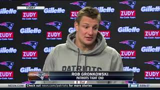 Watch Rob Gronkowski impersonate Bill Belichick screenshot 3