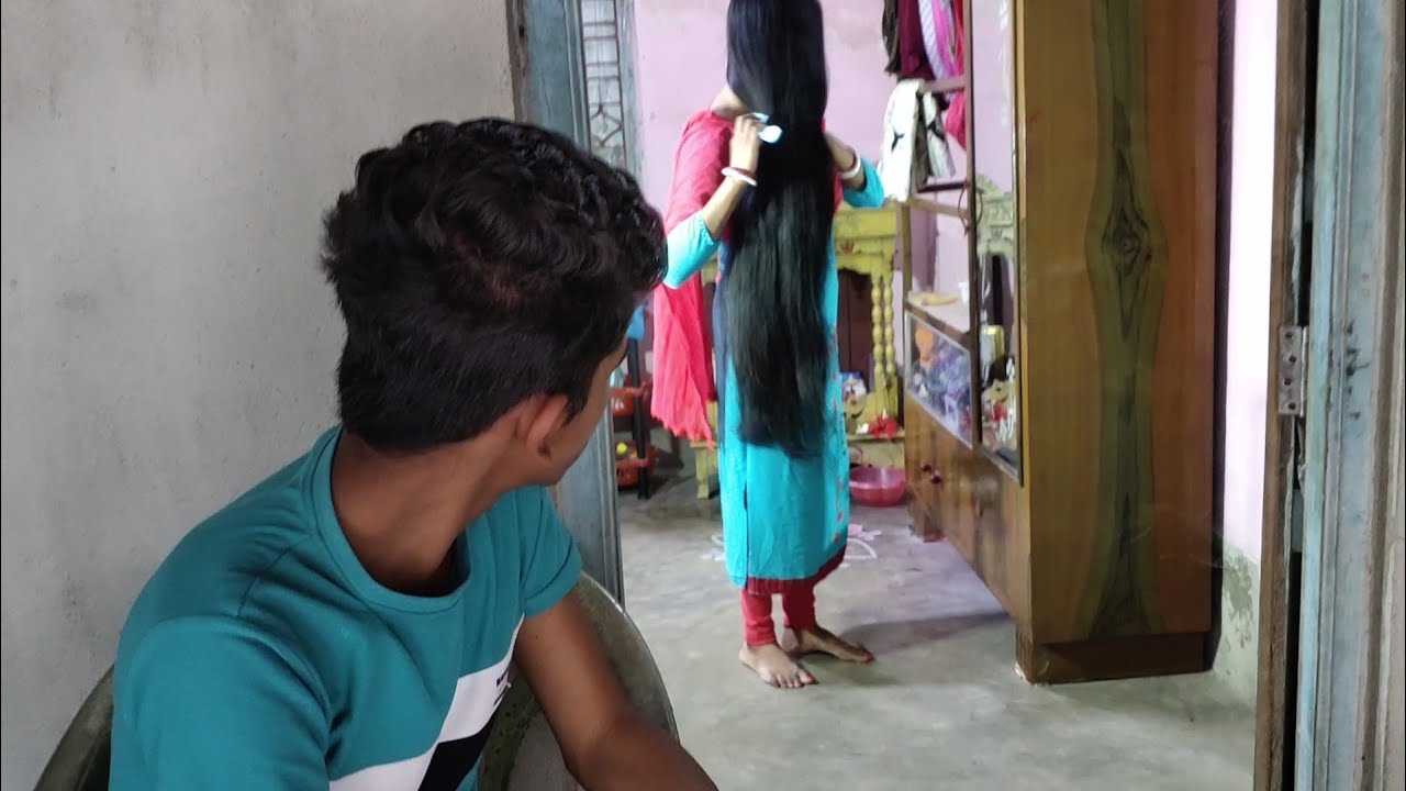 longhair Play by young brother