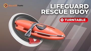 Lifeguard Rescue Buoy - PBR low-poly 3D model by Rescue3D Assets