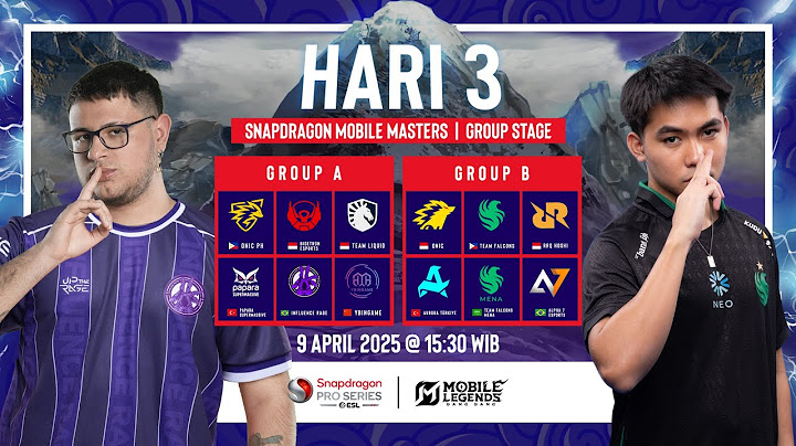 🔴 [ID] MLBB | Snapdragon Mobile Masters | Hari 3 Group Stage