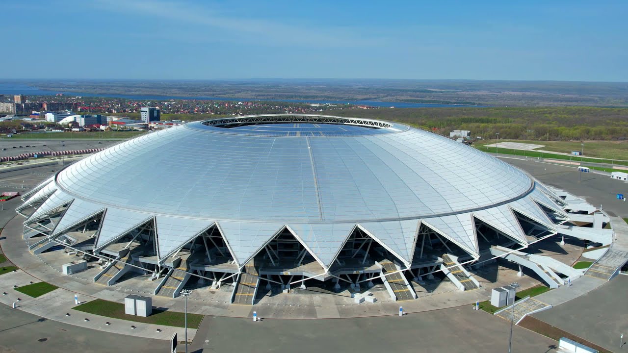СТАДИОН СОЛИДАРНОСТЬ АРЕНА САМАРА, С ВЫСОТЫ ПТИЧЬЕГО ПОЛЕТА/РОССИЯ/RUSSIA