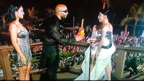 CARAMELO Y MANELYK LE ENTREGAN PREMIO A YAILIN EN PUERTO RICO