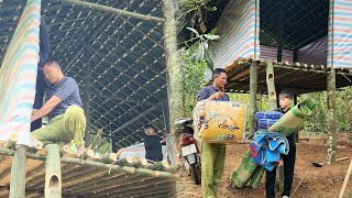 The 20-day process of completing a bamboo house for homeless boy Ly Long Loc
