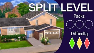 How To Build a SPLIT LEVEL SUBURBAN Like a Nerd - Base Game In-Depth Sims 4 Building Tutorial