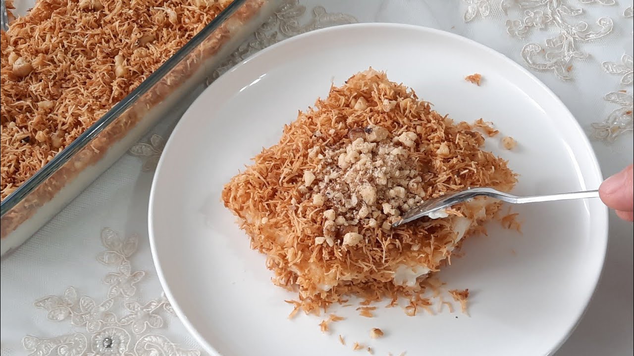 Kadaif me  Krem, Muhalebi kadaif