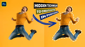 Hidden technique to create dotted outline effect Photoshop!!Create dotted outline effect inPhotoshop