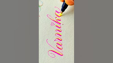 lettering name request "Varnika" #calligraphy #lettering #viral #artist #art #handwriting #brushpen