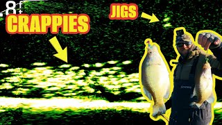 Winter Crappie Fishing in Kansas  TWO AT A TIME with LIVESCOPE!!