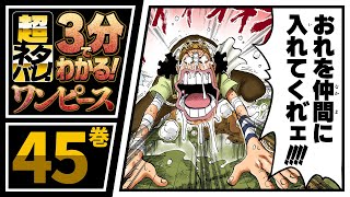 【３分で分かる！】ONE PIECE 45巻 完全ネタバレ超あらすじ！【エースと…黒ひげが…!?】