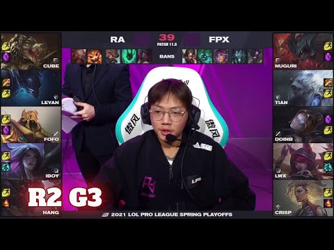 FPX vs RA - Game 3 | Round 2 LPL Spring 2021 playoffs | FunPlus Phoenix vs Rare Atom G3