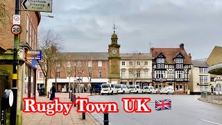 Walking in Rugby UK Town