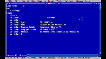 TURBO PASCAL - Membuat Program Biodata (Identitas Diri)