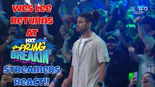 Streamers React!! Wes Lee returns to NxT!!! #wwe #nxt #reaction