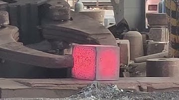 How to forge a rectangular iron block