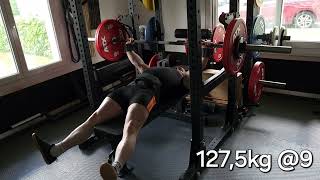 Larsen Low Pin Bench : 140kg