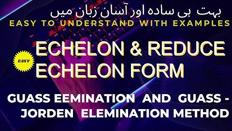Gauss elimination method | Gauss jordan elimination | system of linear equations | chap 04 BSC