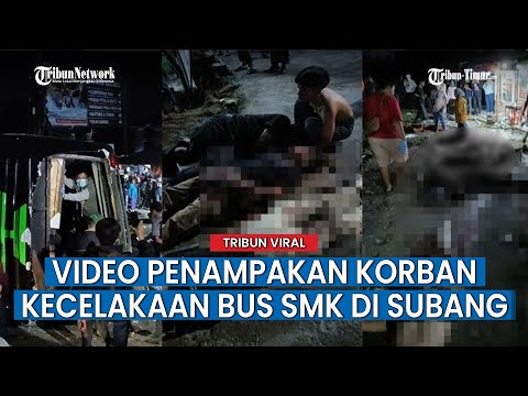 Keosnya Penampakan Kecelakaan Maut Bus SMK di Ciater Subang, Warga Panik Kumpulkan Korban