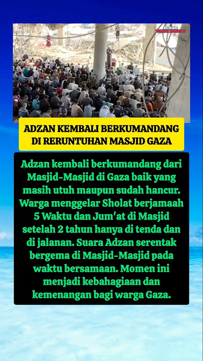 The Call to Prayer Resounds in Gaza #trending #palestine #gaza