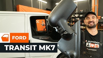 How to replace a wing mirror and mirror glass on the FORD TRANSIT MK7 [AUTODOC TUTORIAL]