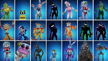 FNAF AR All Security Breach Animatronics Workshop Animation