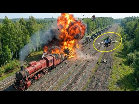 Ukrainian Drones STRIKE Russia’s Military Supply Train To Crimea — Then THIS Happened...