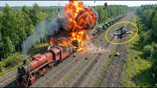 Ukrainian Drones STRIKE Russia’s Military Supply Train To Crimea — Then THIS Happened...