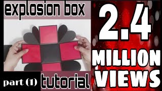 Explosion box basic tutorial (part 1) for beginners|how to make explosion box| handmade craft DIY