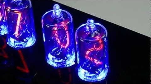 Little Blue Something Nixie Tube Clock Demo #1