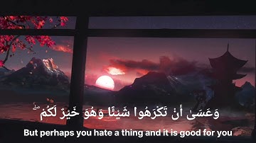 وَعَسَى أَنْ تَكْرَهُوا شَيْئًا وَهُوَ خَيْرٌ لَكُمْ ❤️ القارئ أحمد العجمي ❤️