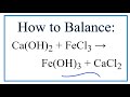 Balancing Chemical Equations Concepts