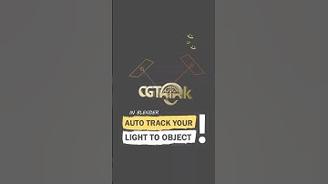 Auto Track Your Light to Object in Blender #blender #blendertutorial #blender3d #light #cgthink