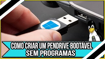 Como Criar um Pendrive Bootável - Sem Programas Facilmente