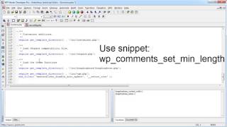Set minimal WordPress comment length