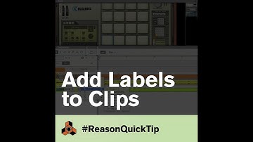 Add Labels to Clips: Reason QuickTips
