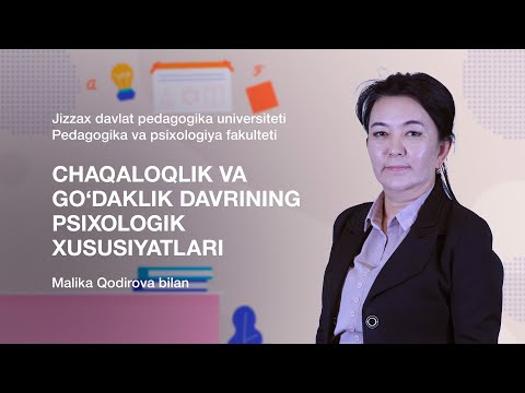 Video: Go'daklik - katta yoshli odamning etuk emasligi