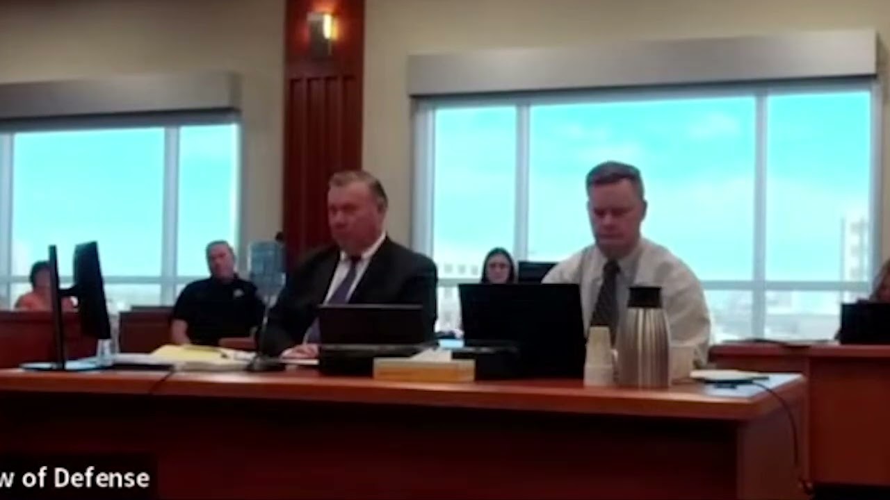 Chad Daybell reacts as the meaning of "storm" is revealed during trial