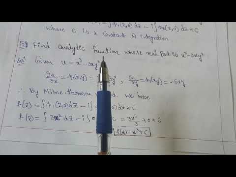 Construction of analytic