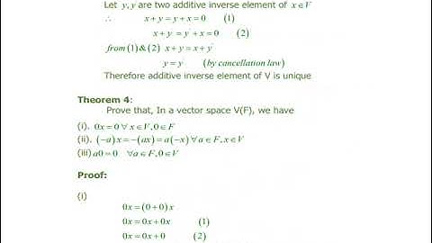 Linear Algebra and Partial Differential Equation-UNIT 1-Vector space definition & Theorems video