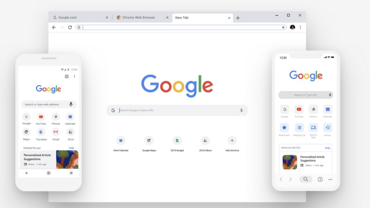 Easy Tutorials How To Make Latest Google Chrome Page Design In HTML, CSS And Bootstrap