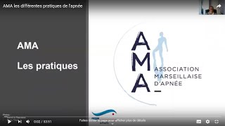 AMA - les différentes pratiques de l'apnée