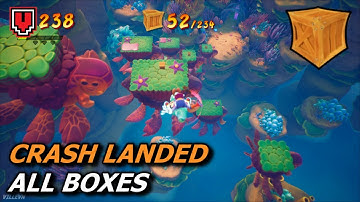 All Boxes: CRASH LANDED (with checkpoint numbers) // Crash Bandicoot 4 walkthrough