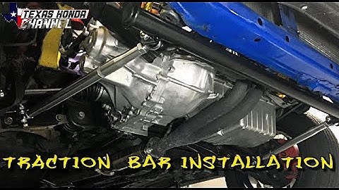 99 Civic Traction Bar Installation  (How to install a traction bar)