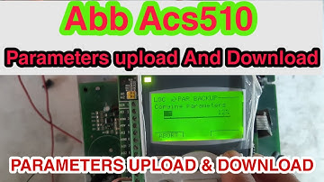 Abb Acs510 Parameter Upload & Download | Programming Tutorial in Urdu/Hindi | vfd repairing lab