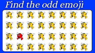 Can you Find Odd Emoji challenge? Emoji Challenge 5
