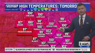 Days away from triple digit relief and a humidity drop | KXAN Forecast (September 14)
