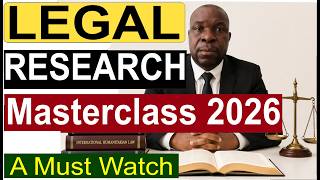 LEGAL RESEARCH MASTERCLASS 2026: Cases, Statutes, Precedents & Legal Writing